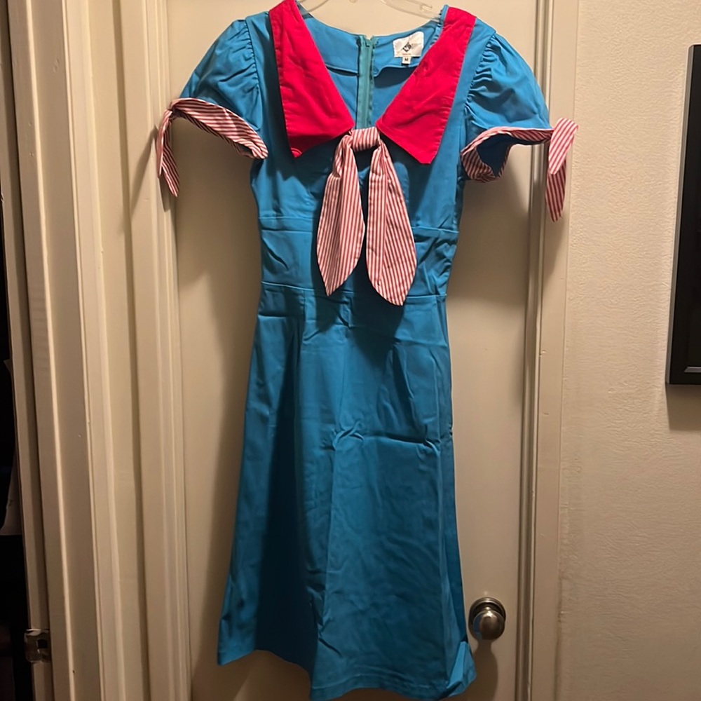 Nicole Katherine design candy stripe dress